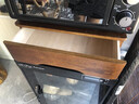 实木桌面收纳盒抽屉式办公桌上整理箱多层杂物储物柜木质盒子带锁 胡桃色1层【全锁】 实拍图