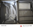 京东京造无界铝框20英寸行李箱男女 旅行箱密码箱登机皮箱学生 石墨灰 晒单实拍图