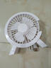 电风扇家用桌面风扇usb小风扇插电迷你电扇4寸学生宿舍办公室卧室台扇制冷 白色-USB插电款 实拍图