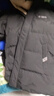 雅鹿【鹅绒】2025年新款羽绒服男中长款连帽青年加厚冬季休闲防寒外套 黑色 4XL （180-195斤） 实拍图