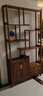 寻古红木家具非洲鸡翅木（学名：非洲崖豆木）博古架实木中式多宝阁客厅隔断柜屏风茶酒玄关置物架 单个：长86*宽26*高186cm 实拍图