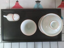 苏氏陶瓷（SUSHI CERAMICS）素净茶托盘家用简约小型干泡排水两用茶盘 实拍图