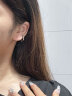 SINCE YOU邓为同款耳环罗马世界银耳钉男2024新款耳圈个性气质高级感耳饰女 罗马世界耳环（一对）太空灰 晒单实拍图