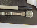 卡西欧（CASIO）运动防水复古经典小方块学生男女小银砖小银块银色 LA670WA-7D 女款 实拍图