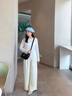 CLEVER KNOCK官网CK包包女包轻奢腋下包女士单肩手拎月牙包高级情人节生日礼物 米白【送女友送老婆送妈妈】 实拍图