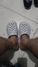 男士外穿EVA拖鞋男沙滩鞋居家凉拖女拖鞋软底一字拖洞洞鞋凉拖鞋 黑色 40 -41【尺码偏小】 实拍图