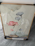 墨派荷花图新中式卫生间防水洗手间门口挂画浴室厕所装饰画免钉免打孔 清香怡人 50*70cm晶瓷+铝合金边框 实拍图