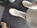 森达（SENDA）女鞋休闲鞋女新款商城同款软牛皮革防滑厚底乐福鞋4CF22AM3预售 米色 36 实拍图