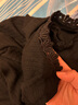 百图betu女装春夏新款T恤法式蕾丝花边V领短袖针织T恤女2402T22 黑色 L 实拍图