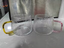 DELISOGA高颜值轻奢锤纹玻璃杯耐热水杯泡茶杯子水具套装家庭待客家用客厅 【1人1色】4只蘑菇杯 实拍图