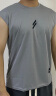 弘语 夏季健身肌肉运动背心男透气宽松训练无袖速干坎肩短袖健身衣服 灰色 L（130-150斤） 晒单实拍图