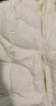 森马（Semir）轻松羽绒|90鸭绒羽绒服女冬季短款宽松花苞连帽甜美三防保暖外套 奶白（白鸭绒）10501 2XL 实拍图