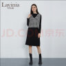 Lavinia Club\/拉维妮娅冬季新款黑色格纹针织马甲连衣裙M17 黑色 165/88A/M 晒单实拍图