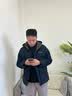 石墨烯棉服男士棉衣加厚保暖冬季休闲大码防风外套面包服带帽子 2858藏青 2XL【体重120-140斤】 实拍图
