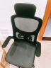 工来工往椅子电脑椅办公椅人体工学椅电竞椅家用学习椅职员椅学生书房转椅 黑框黑网乳胶(头枕+软包扶手) 实拍图