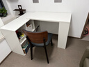 立太转角书桌学习桌写字桌子化妆桌梳妆台卧室L型电脑桌卧室书柜一体 100*100桌柜组合【实木厚桌面】 实拍图