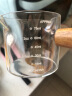 炊大皇 双刻度咖啡奶杯 玻璃带刻度意式浓缩咖啡萃取量杯木柄奶盅100ml 实拍图