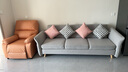 林氏家居棉麻布艺沙发客厅折叠沙发床两用现代简约欧式沙发小户型家具S312 【1012|浅灰色】2.46m 实拍图