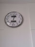 康巴丝（Compas）挂钟 万年历石英钟表挂墙客厅时钟日历温湿度挂表 C3240-2 银色 实拍图