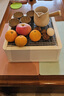 瓷牌茗茶具（cipaiming teaset）围炉煮茶家用全套配件罐罐茶煮茶壶室内炭火炉烤红薯 小条纹月颜壶+仿柴烧4杯 600ml 实拍图