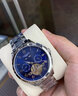 瑞士认证十大品牌手表男士机械表商务防水进口陀飞轮名牌男表专用 L3235.本色蓝面 实拍图