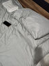 富安娜出品 床上四件套全涤双面磨毛套件床品 双人床单被罩ins风 纯色款-灰色 1.5米 床单款 （被套203*229cm） 实拍图