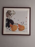 紫腾随轩齐白石装饰画新中式客厅背景墙面挂画卧室饭厅餐厅水墨虾壁画 荷花A款 60*60cm红木色实木框 实拍图
