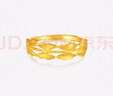 周大生黄金麦浪足金戒指女足金活口戒指结婚送女友送女友新年礼物 麦浪足金戒指-【可调节】 2.18g 实拍图