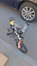永久（FOREVER）儿童自行车男女款小孩单车可折叠脚踏车4-6-8-10岁辅助轮14寸橙色 实拍图