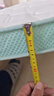 网易严选93%天然乳胶床垫床垫宿舍单人学生床垫 加厚款 120*200*7-8cm绿色 实拍图