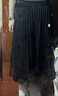 她池松紧腰百褶裙2025秋装新款女装简约中长款A字高腰半身裙 实拍图