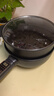 牧利派电炒锅炒菜电煮锅电火锅多功能家用电热锅多用途锅不粘锅一锅多用蒸煮煎炒一体锅小家电料理锅插电 雅黑色-电炒锅不粘锅 带木铲【配加长电线】 特厚款3.5升 智能款+蒸笼 1-3人 实拍图