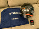 雅马哈雅马哈摩托车电动车头盔3C认证男女四季轻便安全帽四分之三盔春夏 亮黑色（贴面版型） XXL 实拍图