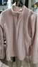 伯希和（Pelliot）抓绒衣男女秋季户外冲锋衣内胆舒适保暖摇粒绒立领T恤打底衫上衣 杏仁粉【女款】 L 实拍图