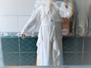 雪妃蓝琪（XUEFEILANQI）法式连衣裙新款2025裙子夏季女装气质绝美仙女温柔风吊带长裙子 杏色上衣+杏色纱裙 M 【80-100斤】 实拍图