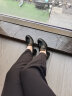爱步（ECCO）高跟鞋女 24年夏季新款流苏牛皮正装单鞋  雕塑奢华55系列222663 黑色22266301001 38 晒单实拍图