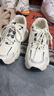 回力女鞋秋冬保暖老爹鞋女百搭厚底增高加绒休闲鞋子女 白黑(加绒) 37 实拍图