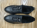 蜘蛛王 SPIDER KING 休闲皮鞋男运动鞋男士商务系带软皮鞋子男 213QA02135 黑色（加绒） 40 实拍图