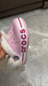 卡骆驰（CROCS）贝雅卡骆班儿童洞洞鞋沙滩鞋男女童包头拖鞋/207018/207019 芭蕾粉/糖果粉-6TG 26 (155mm) 实拍图