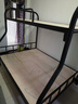 上下铺子母铁床上下床双层床钢木床上下铺铁架床铁艺加厚高低床 超强承重【经典黑】 上铺宽120/下铺宽150【送床板】 实拍图