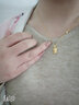 中国黄金（CHINA GOLD）黄金吊坠女十二生肖吊坠3D硬金情侣足金挂坠送女友送老婆生日礼物 机灵鼠 约1g 实拍图