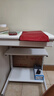 山业 移动桌 收纳桌 可升降调节桌  电脑桌子 卧室小户型桌 宿舍桌子 白色 实拍图