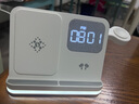 aresh无线充电器四合一多功能时钟床头闹钟小夜灯适用苹果16 15手机apple watch耳机S10 ultra2手表支架 白色【时钟｜闹钟｜夜灯】 配快充头+充电线【适用于苹果手表】 实拍图