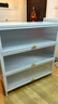 帅仕（shuaishi）厨房用具置物架落地多层餐边柜收纳碗柜家用橱柜微波炉烤箱储物柜 【升级特厚】白4层100长42深丨高硬度实心门丨特强承重 实拍图