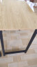 宾纳得电脑桌家用台式学习桌钢木学生写字桌现代简约长条工作台加固桌子 原木纹黑架单桌（80*50*73cm) 实拍图