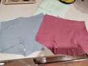 棉宜人4条装女士内裤女棉平角裤高腰提臀抗菌裆无痕透气四角短裤 4条装A-灰色 中蓝 杏肤 豆沙 XL（推荐125-145斤） 实拍图