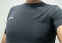 李宁（LI-NING）紧身衣速干衣男篮球训练服健身速干t恤高弹跑步运动短袖羽毛球服 实拍图