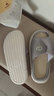 洁丽雅亚麻拖鞋女夏季室内家居家用防滑透气四季情侣日式棉麻布拖鞋男夏 浅灰 40-41 (适合39-40码) 实拍图