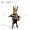 CLEVER & KETCH钥匙扣女新款时尚简约百搭兔子包包挂件可爱饰品 小兔子挂件 实拍图