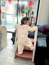 戴维贝拉（DAVE＆BELLA）小童毛衣男童上衣雪尼尔半边绒女童衣服儿童针织衫春秋宝宝套头衫 浅粉色 90 cm（建议身高80-90cm） 实拍图